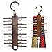Tie Rack Hanger 2 Pack Non-Slip Tie Scarf Rack Holder Hook Belt Hanger With 360 Degree Rotating,Securely up to 20 Tie,Best Multi-Use Space-Saving Plastic Organizer For Storage Closet