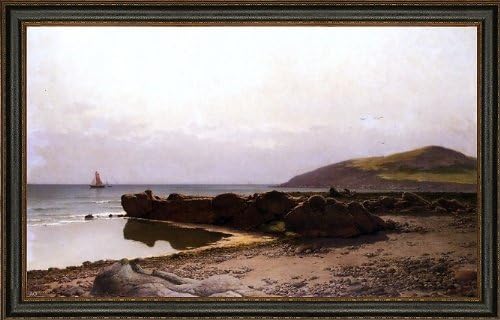 Hans Schleich Coastal Landscape - 16" x 24" Framed Premium Canvas Print