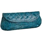 Jessica McClintock Woven Flap Clutch