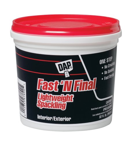 DAP 12142 Fast N Final Interior and Exterior Spackling, 1-Quart Tub DAP 12142 Fast N Final Interior and Exterior Spackling, 1-Quart Tub