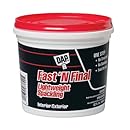 DAP 12142 Fast N Final Interior and Exterior Spackling, 1-Quart Tub