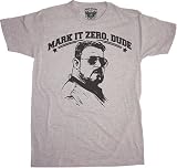 The Big Lebowski Mark It Zero, Dude Gray T-Shirt Tee