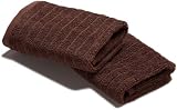 Danica Studio Aegean Wash Cloth, 12 by 12-Inch, Chocolate, Set of 2