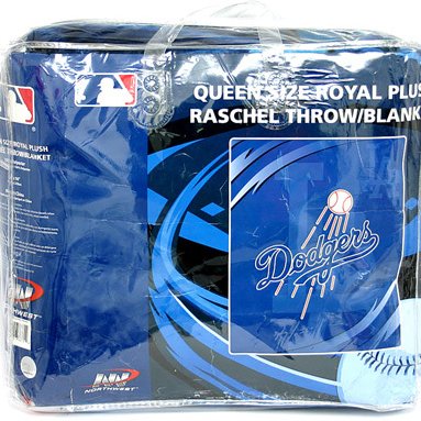New Original MLB LA Dodgers Queen Size Plush Mink Blanket