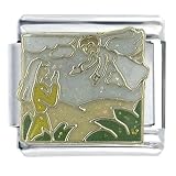  : Bible Story Gabriel Visits Mary Italian Charms Bracelet Link