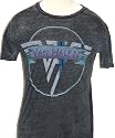 Van Halen 1979 World Concert Tour Men's Charcoal Gray Vintage T-shirt by Chaser