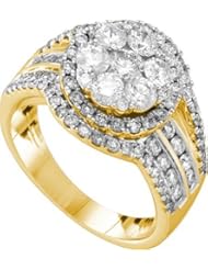2.00CTW DIAMOND FLOWER RING