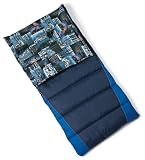 Wenzel Timberwolf Oversize 25-Degree Sleeping Bag (Navy, Cobalt Blue)