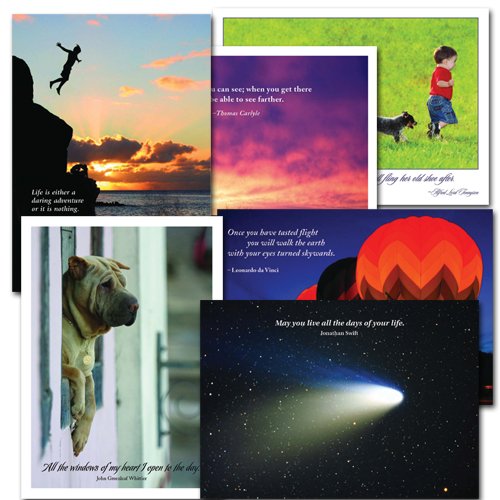 External hard drive:Birthday Cards: Quotations Assortment - box of 12 cards and envelopes, 2 each of 6 different designs