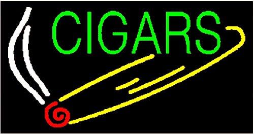 Custom made from order LED store business neon sign 20" x 12" x 2" - Cigars