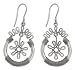Earrings, 'Flower Spins' 1 W