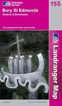 Bury St.Edmunds, Sudbury and Stowmarket (Landranger Maps) (OS Landranger Map)