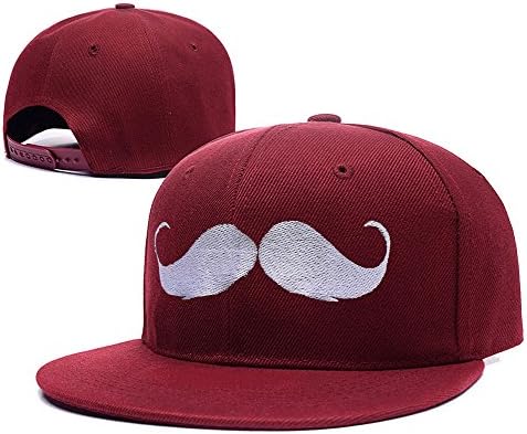 RHXING Markiplier Warfstache Logo Adjustable Embroidery Snapback Cap Hats Red