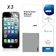 [3-Pack] Anker� Glaze Screen Protector Film (Ultra Clear) for iPhone 5 - Gloss Finish - Highest Quality Japanese PET Material + Retail Packaging