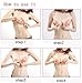 ELENKER Women's Strapless Self Adhesive Silicone Push-Up Invisible Bra D Cup