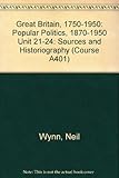 Popular politics, 1870-1950