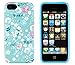 iPhone 5 / 5S Case, DandyCase PERFECT PATTERN *No Chip/No Peel* Flexible Slim Case Cover for Apple iPhone 5 / 5S - LIFETIME WARRANTY [Vintage Mint Green Floral]