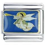 Angel Trumpet Themed Religious Italian Charms Bracelet Link