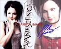 Evanescence AMY LEE autographed SEXY 2 POSE photo