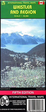 City Travel Guides Discounted  Livres : Carte routière : Whistler Region
