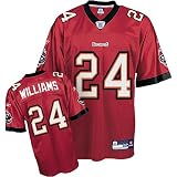 Cadillac Williams Tampa Bay Buccaneers #24 Replica Reebok NFL Football Jersey (Scarlet)