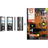 Apple iPod nano 8 GB Black (5th Generation)- REFURBISHED + 6 Pc. Accessory Kit