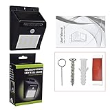 Hiyill ソーラーライト センサーライト　ウオールライト 軒先/屋外照明/壁掛け/玄関/庭先周りなどのライト 夜間自動点灯 16LED