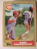 1987 Topps Baseball Card # 731 Dave Concepcion Cincinnati Reds