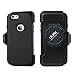 ULAK Heavy Duty Rugged Case Cover for Apple iPhone 6 Plus (5.5 inch) with Shockproof Belt Clip Holster (Black)