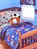 Sports Zone - 4pc BED IN A BAG - Twin Bedding