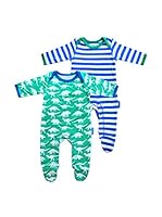 Toby Tiger Pack x 2 Bodies Interiores Lsbgdino (Azul / Verde)
