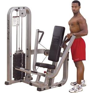 Body Solid Pro Club Line SBP100G2 Chest Press Machine with 210-Pound Weight Stack