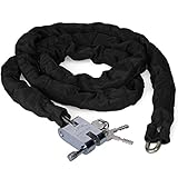Safekom 90Cm Motor Bike Safety Heavy Duty Padlock Chain Lock + 3 Keys Bicycle Scooter UK