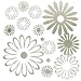 Mirrored Wall Stickers - Gerber Daisies