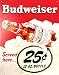 American Shop - Metall-Schild Budweiser