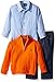 Nautica Baby Boys' Three Piece Set with Woven, Quarter Zip Sweater, Denim Jean