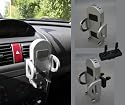 Klemm - Halterung - Universal Autohalter für Ihren PDA - Pocket PC - Navigationsgerät mit Klemmen für Lüftungsschlitze, Cockpit -KfZ Navigations- Halter Mount