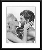 When Dinosaurs Ruled The Earth Framed And Matted 8x10 B&W Photo (Victoria Vetri Robin Hawdon)