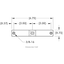 DE-STA-CO 821555 Pneumatic Swing Clamp Long Tee Arm