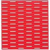 InterDesign Lineo Kitchen Silicone Sink Protector Mat, Regular, Red