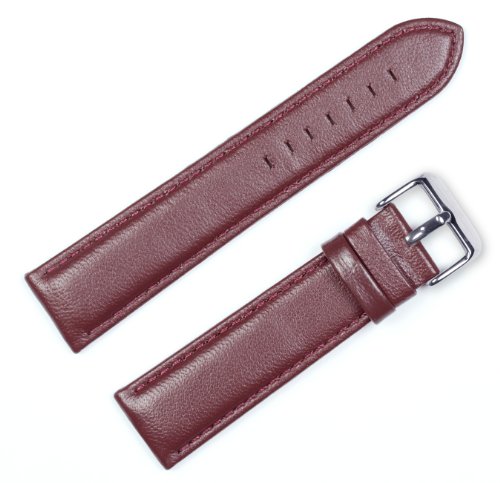 Best Price Panerai Style Glove Leather Watchband Brown 24mm Watch band - by deBeer