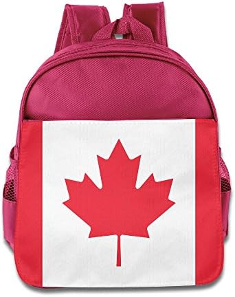 NJ Canada Flag Toddler Boys Girls Pre School Carry Bag Pink