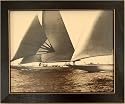 Framed Vintage Sailboat Sailing Nautical Sepia Picture