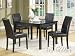 ACME “Metro Look” 5-Piece Dining Set, Black