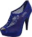 Steve Madden Women's Hawkins Open-Toe Pump,Navy Suede,9 M US