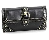 Black Vynyl Clutch Wallet