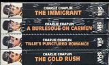 Charlie Chaplin Box Set: Four Comic Classics on 4 VHS includes: The Gold Rush, Tillie's Punctured Romance, A Burlesque on Carmen and The Immigrant