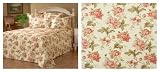 Stylemaster Emma Printed Floral Queen Matelasse Bedspread, Natural