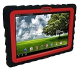 Produkt-Bild: Drop Tech Series Samsung Galaxy Tab 10.1 Etui (Schwarz / Rot)