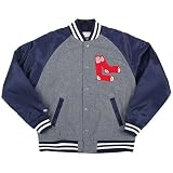 Boston Red Sox Triple Play Wool/Satin Jacket by Mitchell & Ness